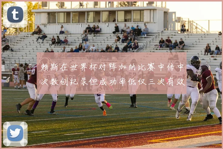 赖斯在世界杯对阵加纳比赛中传中次数创纪录但成功率低仅三次有效