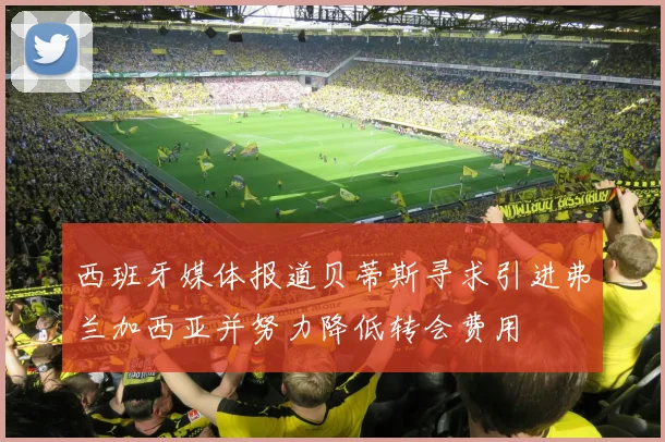 西班牙媒体报道贝蒂斯寻求引进弗兰加西亚并努力降低转会费用
